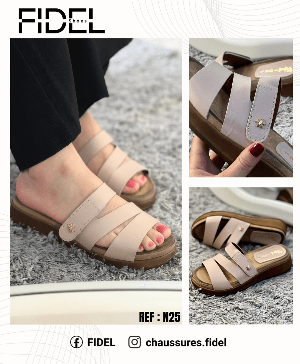 Sabot Cuir avec attache réglables  5
